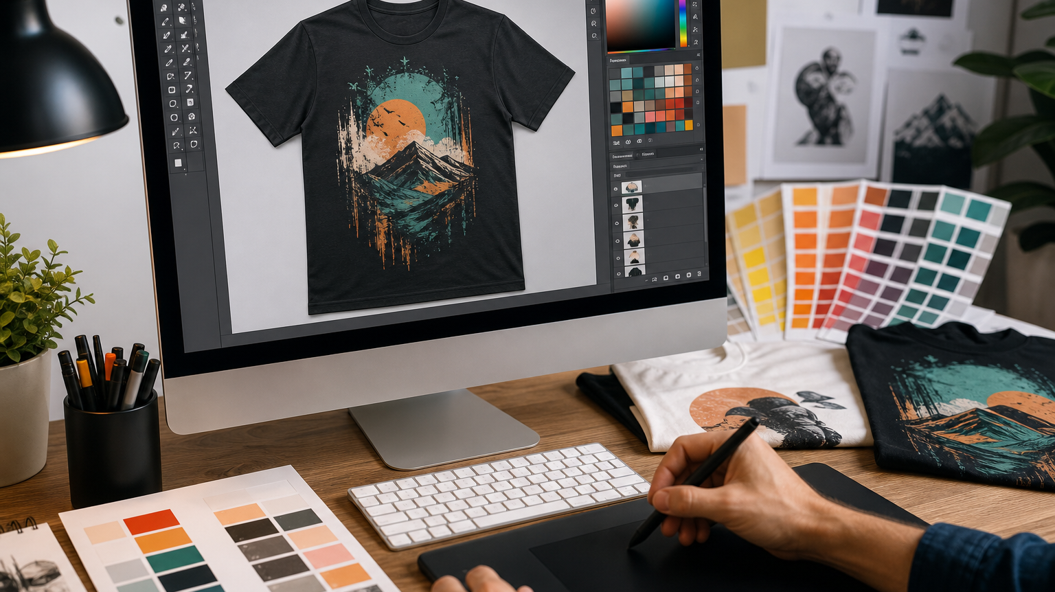 Graphic design artwork preparation for printing