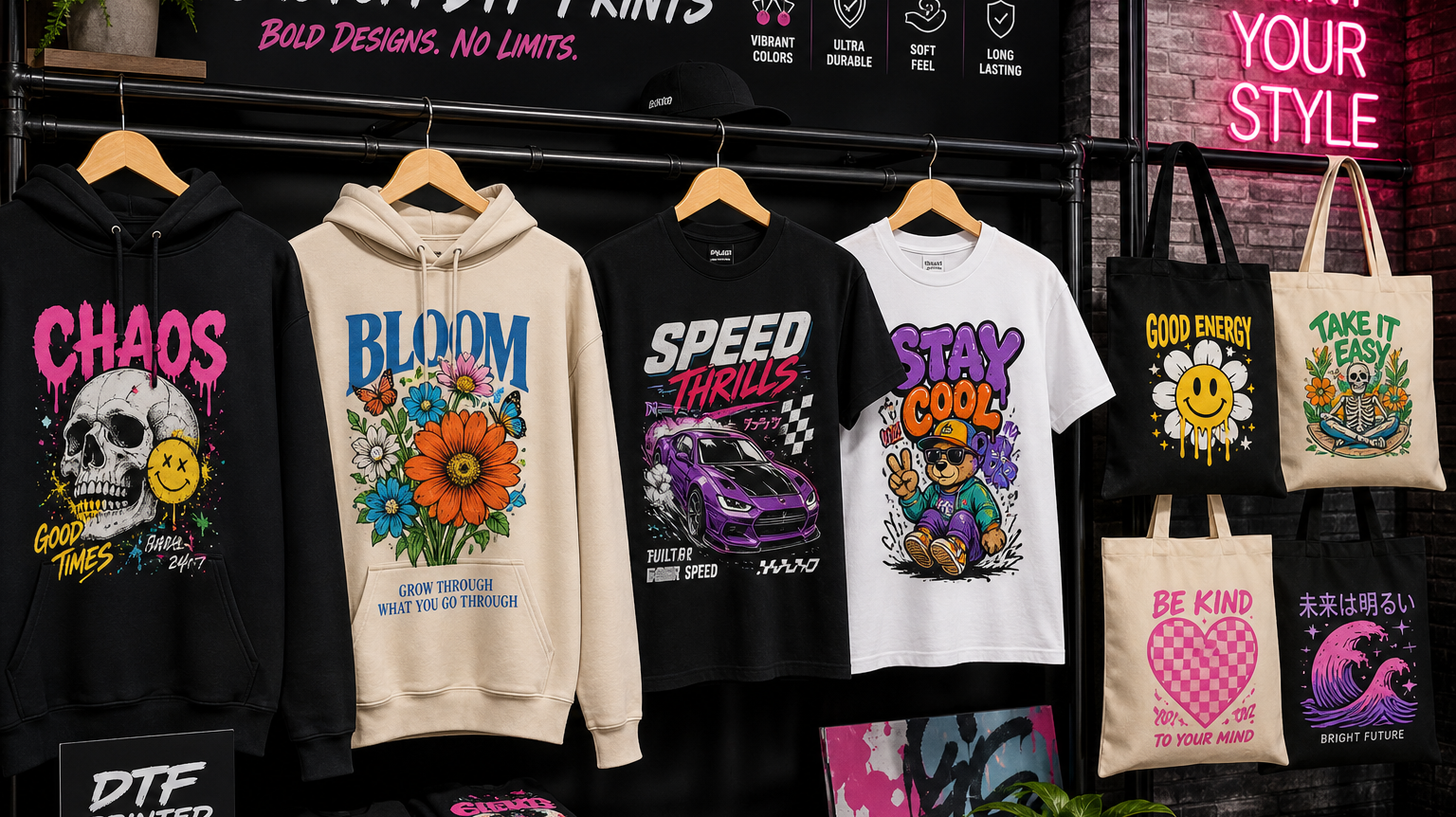 DTF printing custom apparel trend