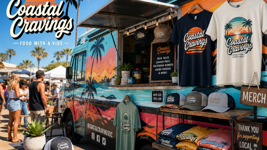 Custom branded apparel for food trucks in Orange County