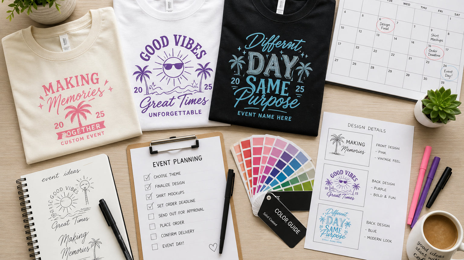 Event T-Shirts: The Complete Planning Timeline & Budget Guide for Orange County Groups