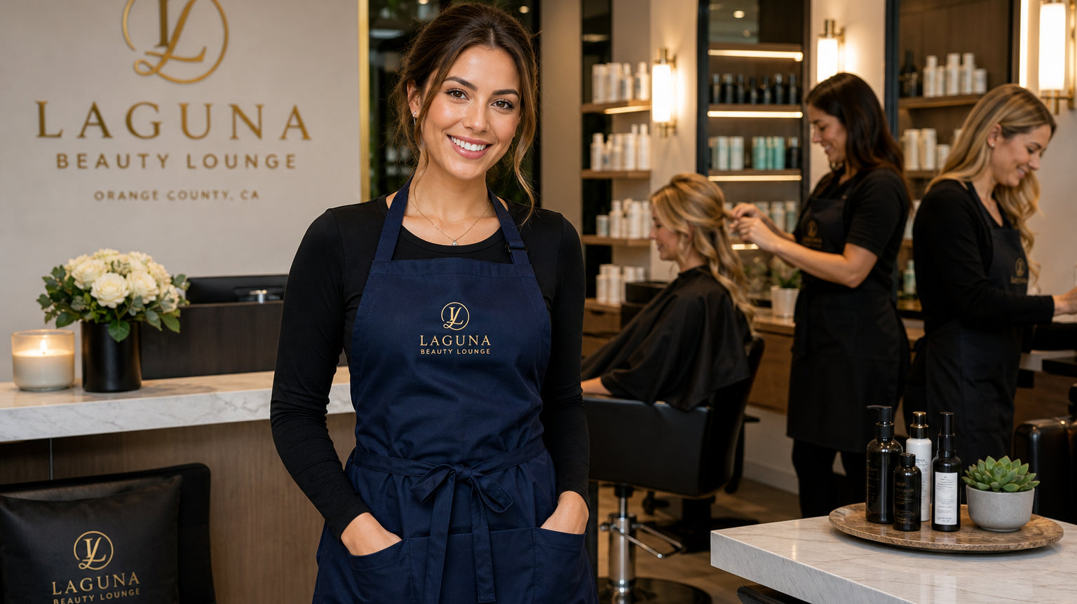 Salon & Spa Branded Apparel: Aprons, Tunics & Embroidered Uniforms in Orange County