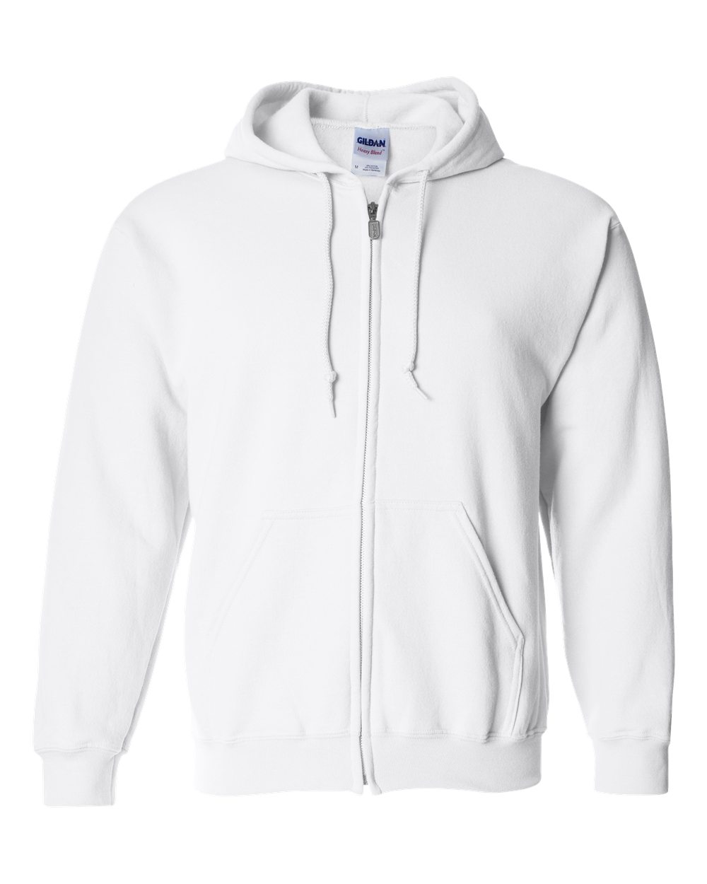 Custom DTF Printed Zip Hoodies, White