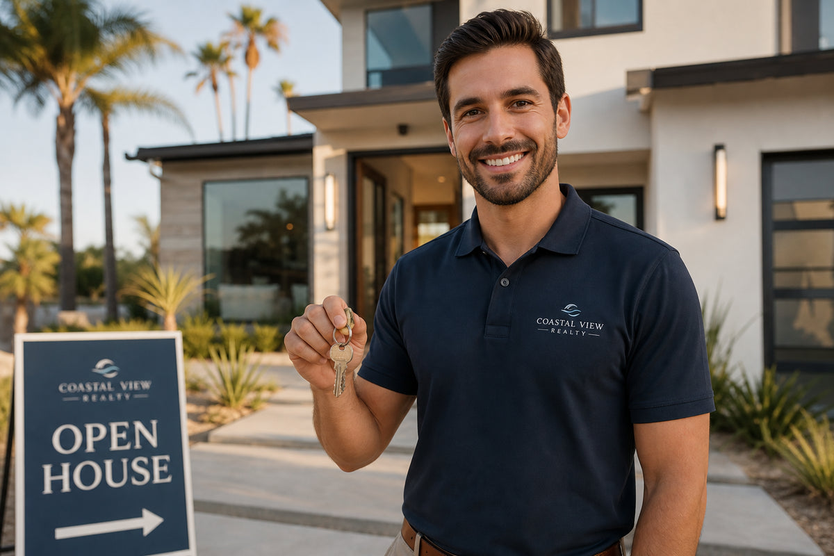 Real Estate & Property Management Custom Apparel: Polos, Hats & Branded Gear for OC Agents