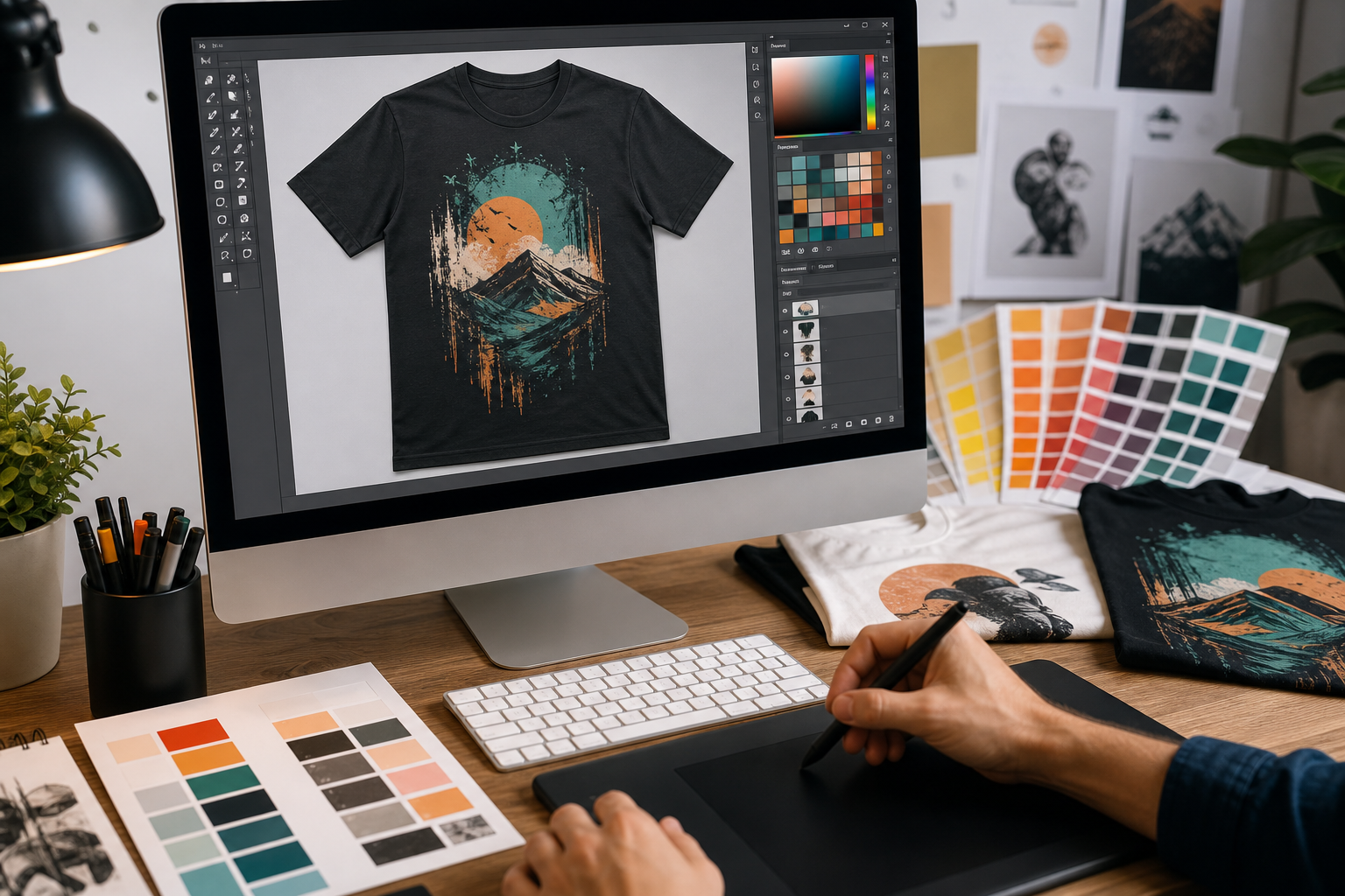Graphic design artwork preparation for printing