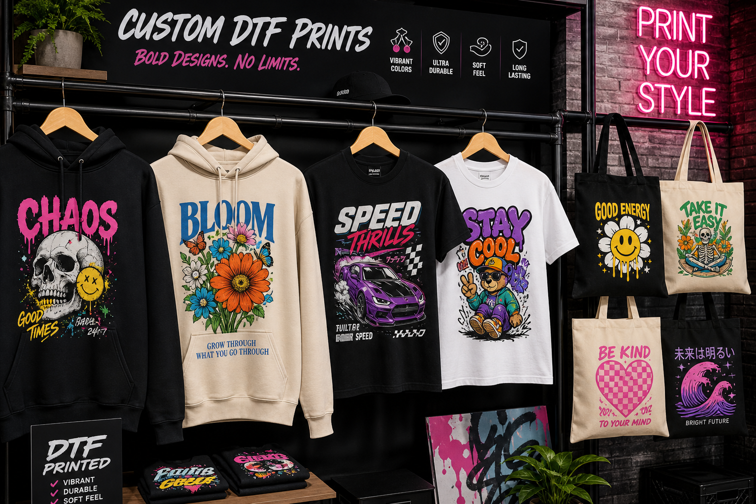 DTF printing custom apparel trend