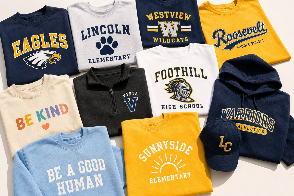 Back to school custom spirit wear and team uniforms for Orange County schools