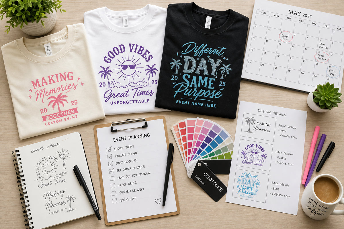 Event T-Shirts: The Complete Planning Timeline & Budget Guide for Orange County Groups