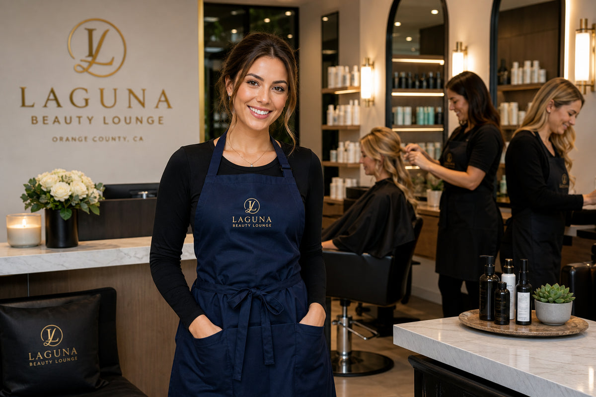 Salon & Spa Branded Apparel: Aprons, Tunics & Embroidered Uniforms in Orange County