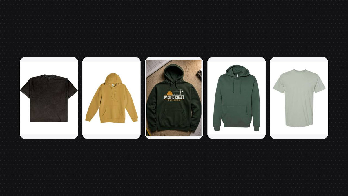 Heavyweight streetwear blanks from Shaka Wear, Lane Seven, Smart Blanks, Independent Trading Co. and Comfort Colors