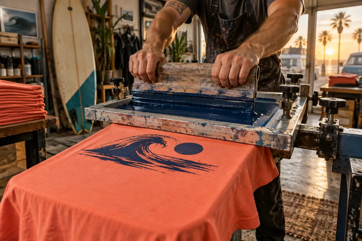 How Orange County Surf & Skate Shops Print Merch That Survives Sun, Salt & Sand