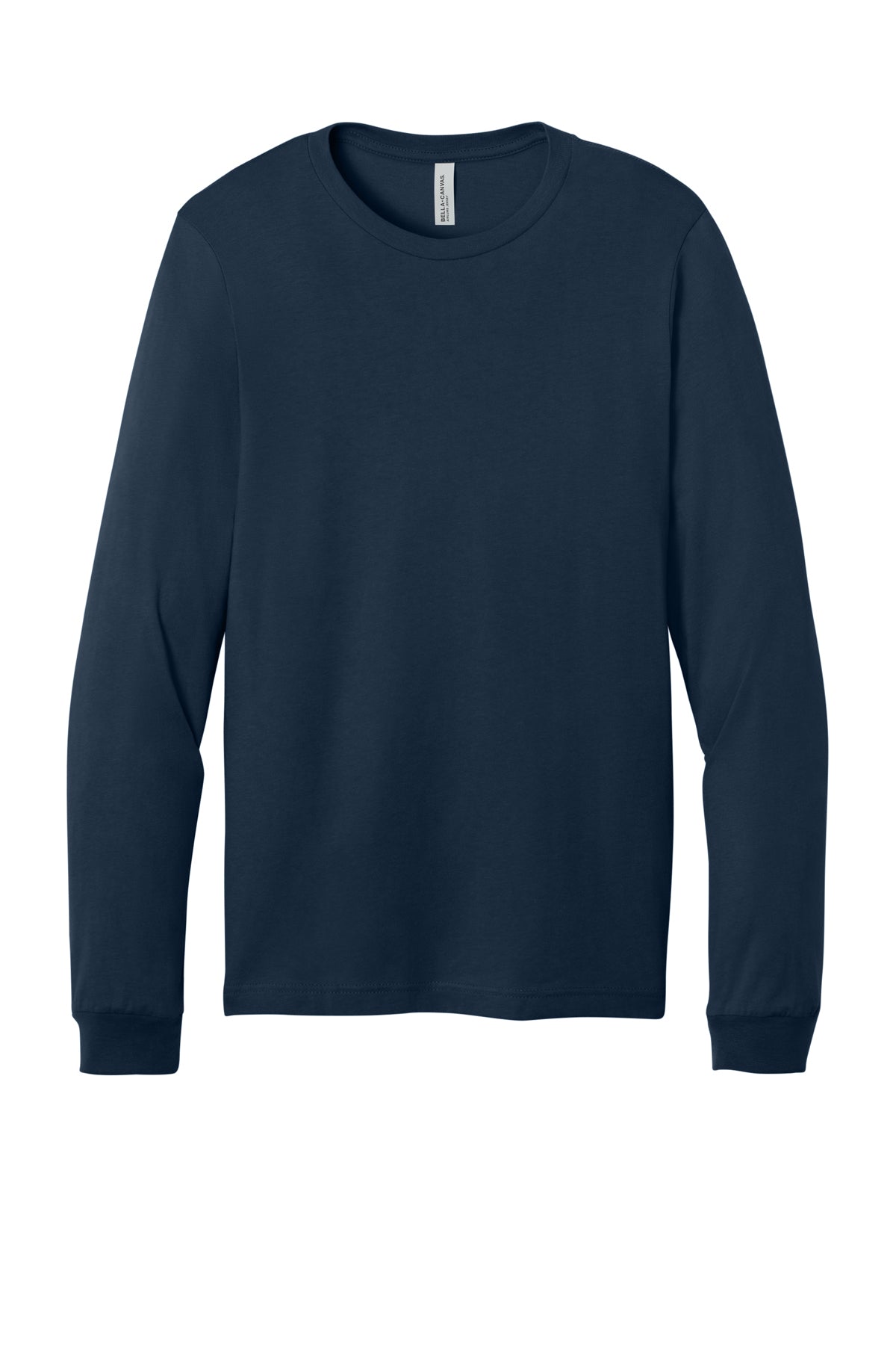 Custom DTG Printed Long Sleeves, Bella+Canvas 3501, Navy