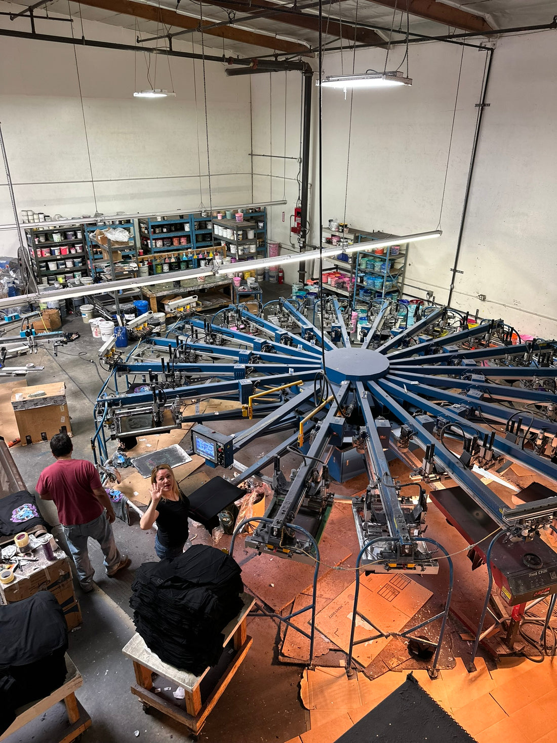 Our automatic press floor in Garden Grove