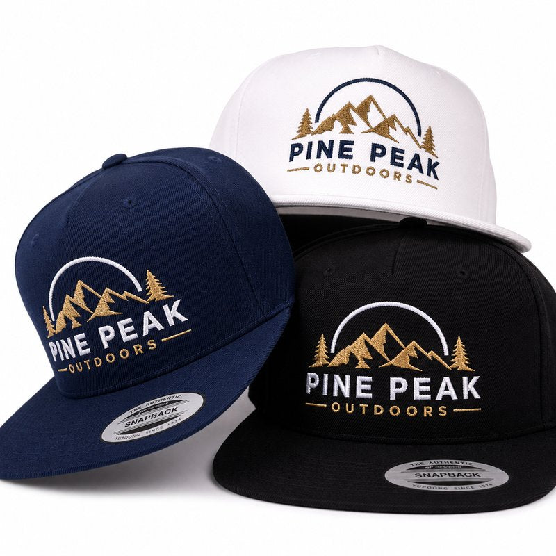 24 Custom Embroidered Snapback Hats